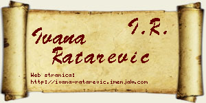 Ivana Ratarević vizit kartica